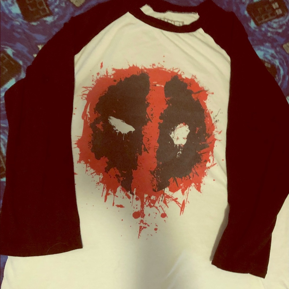 Deadpool baseball tee